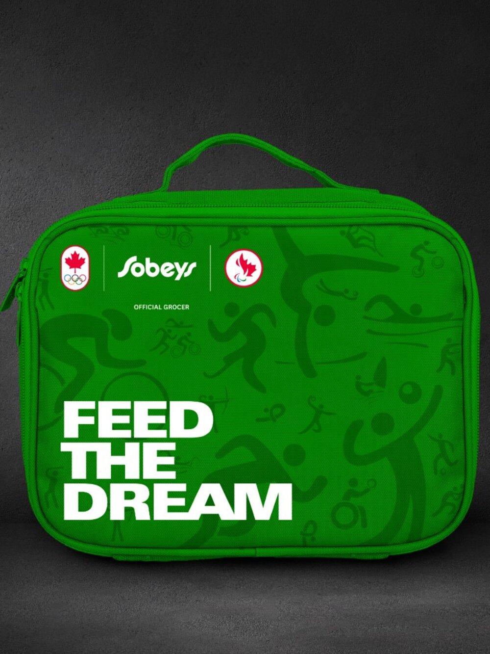 Feed The Dream Lunch Box with fridge magnet and acc.